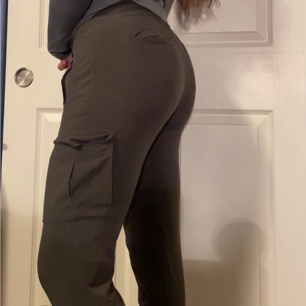 Athleta dark green army green joggers pants